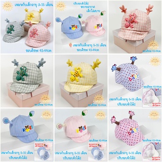 หมวกเด็กอ่อนน่ารักๆ ผ้านิ่ม รอบหัว 42 - 44cm เหมาะสำหรับเด็ก 3-15 เดือน kids hat baby hat