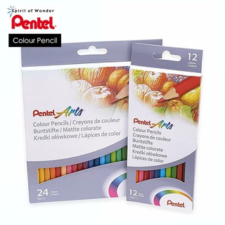 เพนเทล สีไม้ Pentel Colour Pencil มาตราฐาน FSC 12, 24, 36 สี