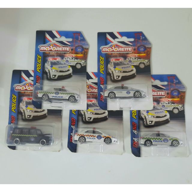 Majorette รถเหล็ก1/64 Thailand Police รถตำรวจไทย (แพ็คไม่สวย) รถเหล็กราคาถูกเลือกแบบได้(ดูสินค้าในร้านคลิ๊กที่รูปร้าน)