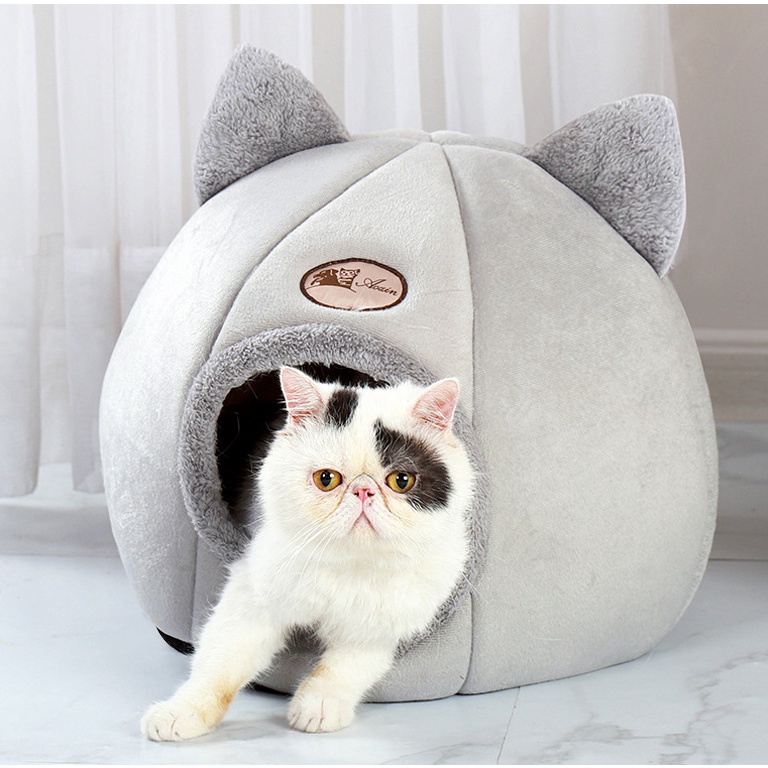  COD  บ้านแมว ที่นอนแมว M/L/XL Cat House ที่นอนสัตว์เลี้ยง กันลื่น อุปกรณ์สำหรับสุนัขแมว