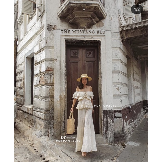 ส่งต่อ ชุดเสื้อกางเกง จากร้าน Dy.clothezz ชุดสวยมากกก งานตามหา