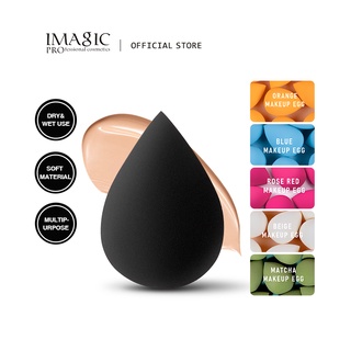 IMAGIC 6 Color Beauty Spons Puff Wet&amp;Dry Soft Blending Makeup Tools Egg Sponge