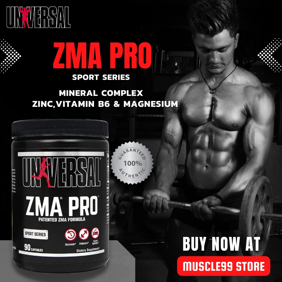 UNIVERSAL NUTRITION ZMA Pro(90 Capsules) เพิ่มความแข็งแรงให้กล้ามเนื้อ