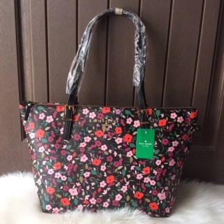 💯 KATE SPADE New York Hyde Lane Poppies Riley Rose Tote Bag 🍭