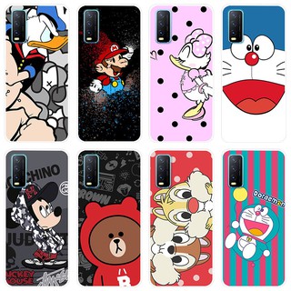 เคสสำหรับ Vivo Y20 Case Silicone Back Cover Soft Casing VivoY20  VivoY20i 2020 cartoon TPU เคส