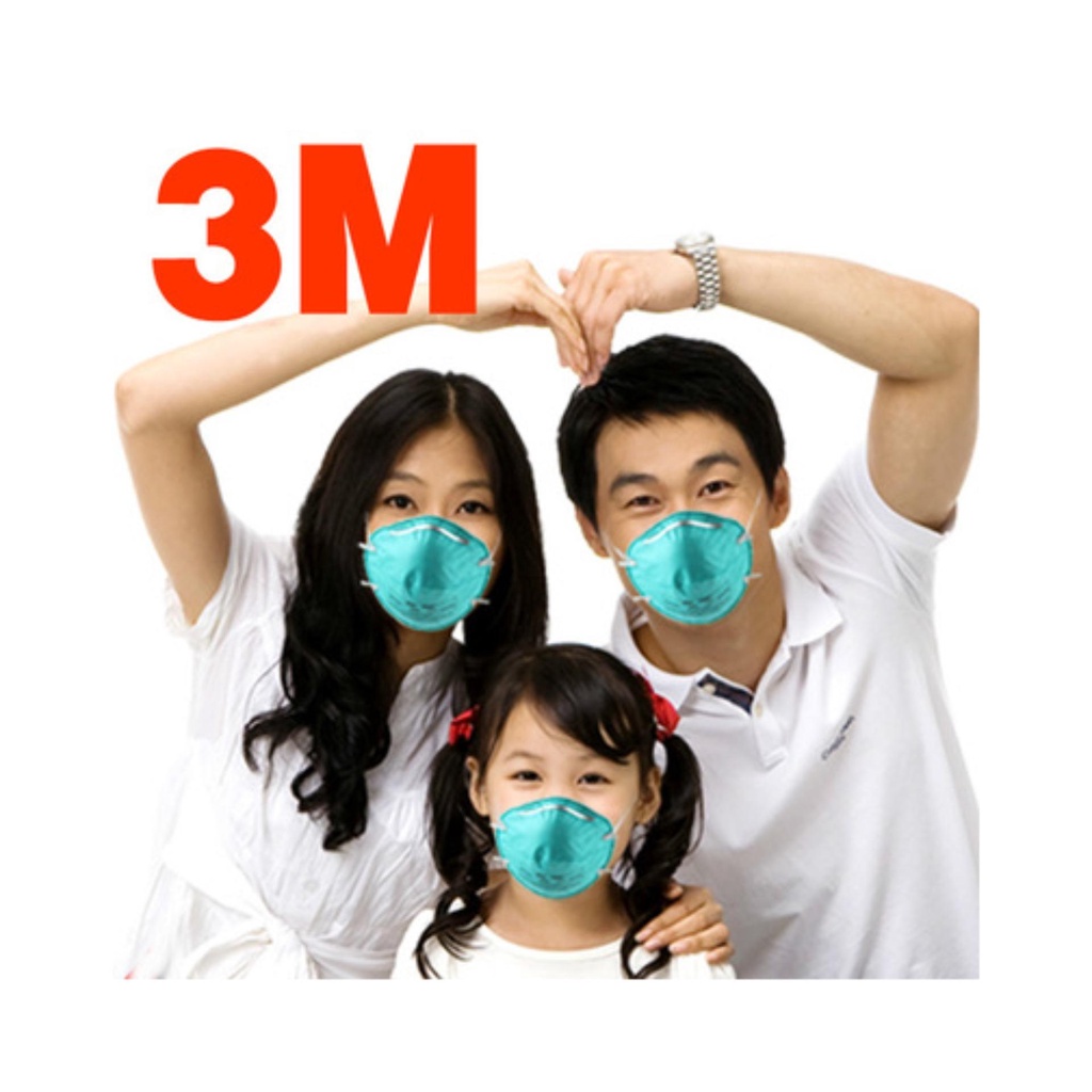 3M (x20ชิ้น) หน้ากากป้องกัน ฝุ่น ละออง เชื่อวัณโรค รุ่น 1860 N95 PARTICULATE RESPIRATOR d19K