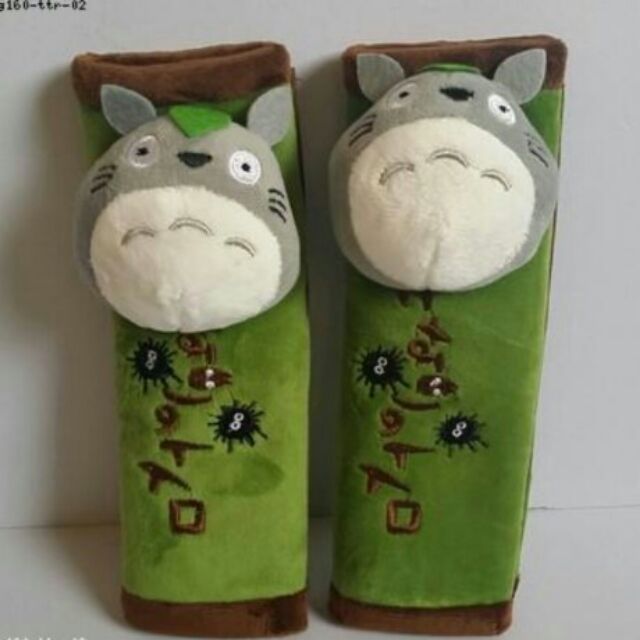 อุปกรณ์ แต่งรถ หุ้ม ซีทเบลท์ ลาย totoro โตโตโร่ เซ็ตละ 2 ชิ้น
