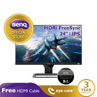 BenQ EW2480 24นิ้ว Full HD HDRi IPS Eye Care Multimedia Gaming Monitor (จอคอมพิวเตอร์ 24 นิ้ว, จอคอมถนอมสายตา)