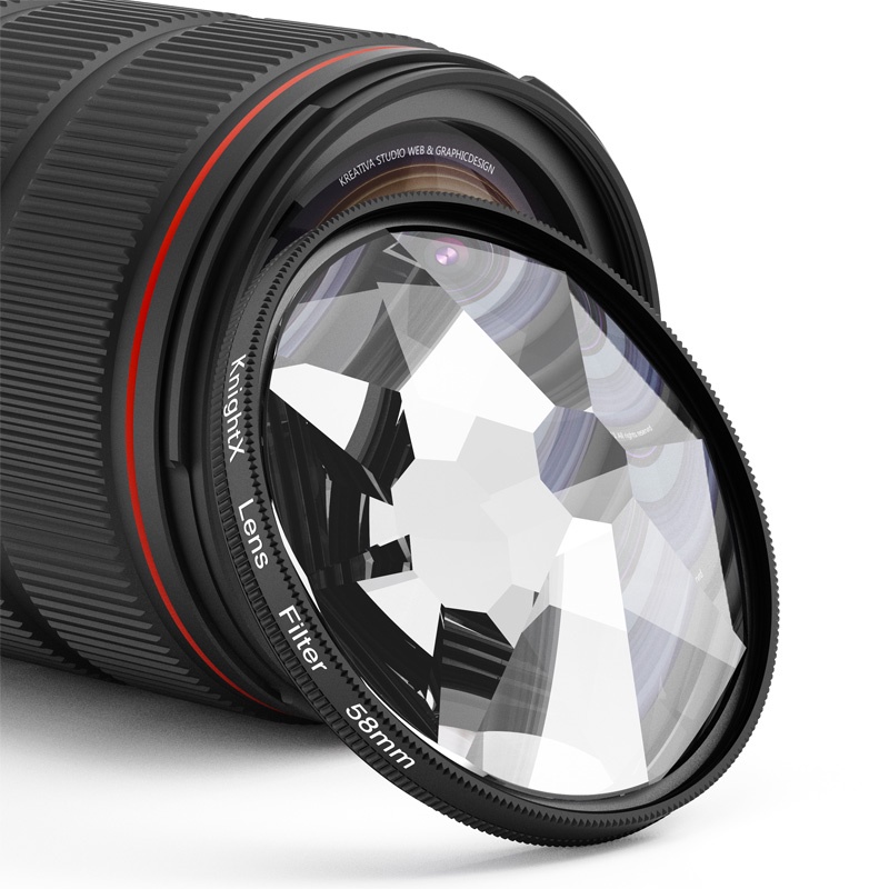 Knightx 9 Prism ฟิลเตอร์ 52 มม. 58 มม. 67 มม. 77 มม. อุปกรณ์เสริมสําหรับกล้อง dslr