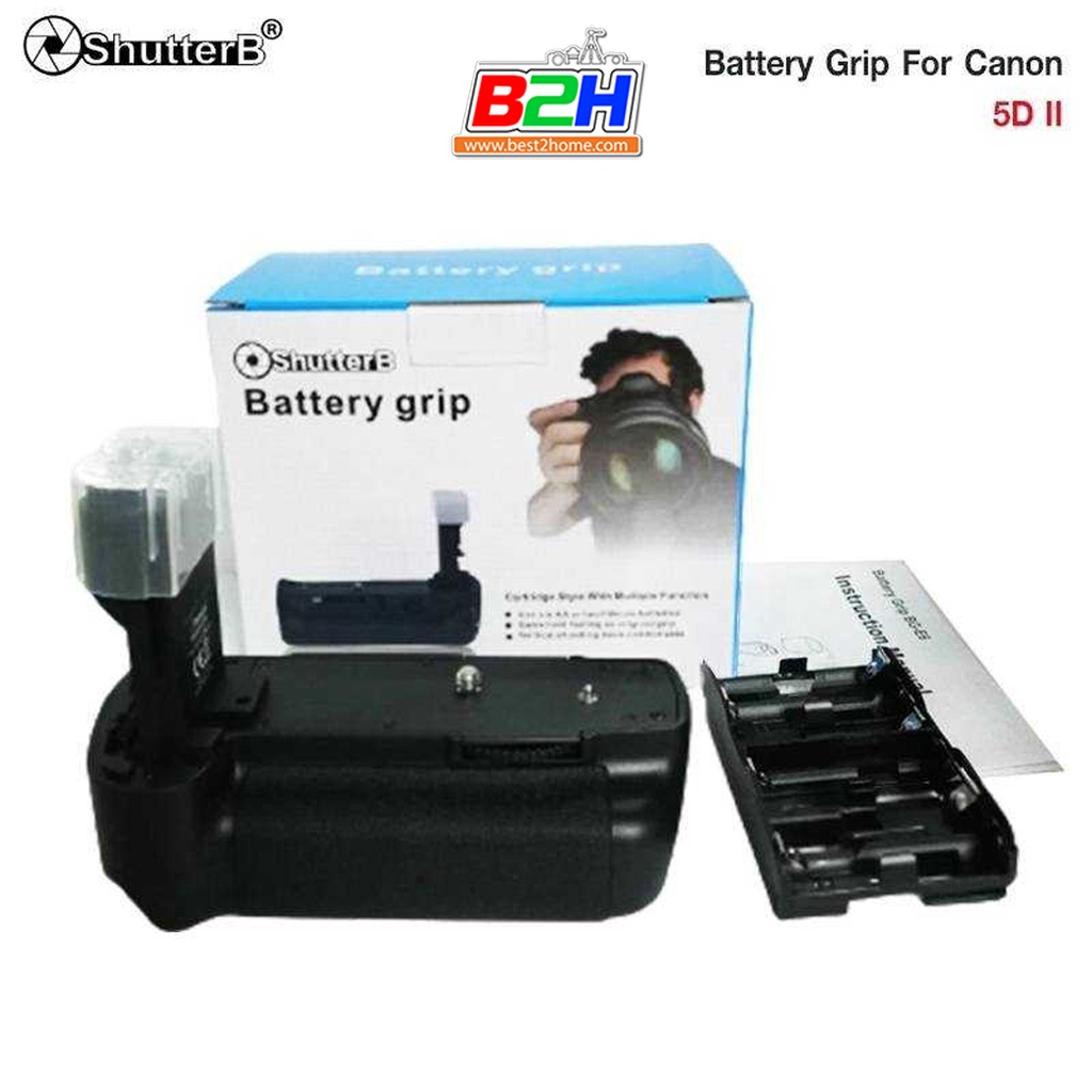 Battery Grip Shutter B รุ่น 5D Mark II (BG-E6 Replacement) - best2home ...