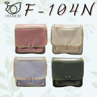 กระเป๋าหน้าจักรยาน Ostrich F-104N ผ้า Canvas กันนำ้ Made in Japan