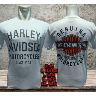 เสื้อยืด ลาย Harley Davidson สีขาว ของแท้ เหมาะกับขี่รถจักรยานยนต์ อเมริกันเลเจนด์ 1903 est 1903