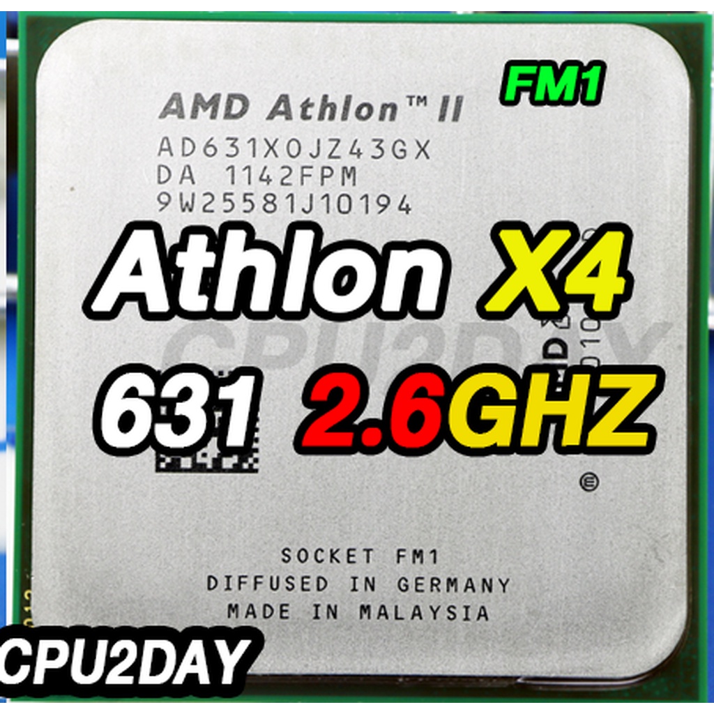AMD X4 631 ราคา ถูก ซีพียู (CPU) [FM1] CPU Athlon II X4 631 2.6Ghz พร้อมส่ง ส่งเร็ว ฟรี ซิริโครน มีประกันไทย