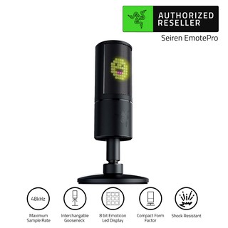 Razer Seiren Emote USB Condenser Microphone for Streaming with Emoticon Display (ไมโครโฟน)