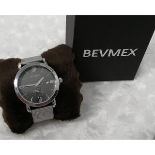 นาฬิกา BEVMEX นาฬิกาผู้ชายสายสแตนเลส รุ่นB6003หน้าปัดสีดำ