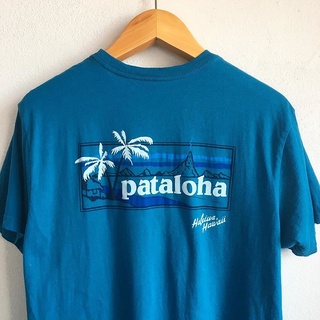 พร้อมส่ง เสื้อยืดแขนสั้น ผ้าฝ้าย ทรงหลวม ลาย Patagonia Patagonia American Vintage 100 สไตล์วินเทจ