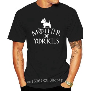 เสื้อยืดแขนสั้น คอกลม พิมพ์ลาย Mother of Yorkies Yorkshire Terrier แฟชั่นสําหรับผู้ชาย 315347Size S-5XL