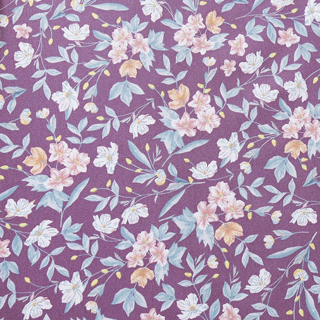 ผ้าคอตตอน 100% ทอทวิล หน้ากว้าง1.6 เมตร ตัดขายเป็นเมตร พิมพ์ลายดอกไม้ ดอกกุหลาบ