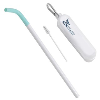 Other tableware REUSABLE STRAW WITH CLEANING BRUSH KECH ECO WHITE/GREEN Tableware Kitchen equipment อุปกรณ์บนโต๊ะอาหารอื