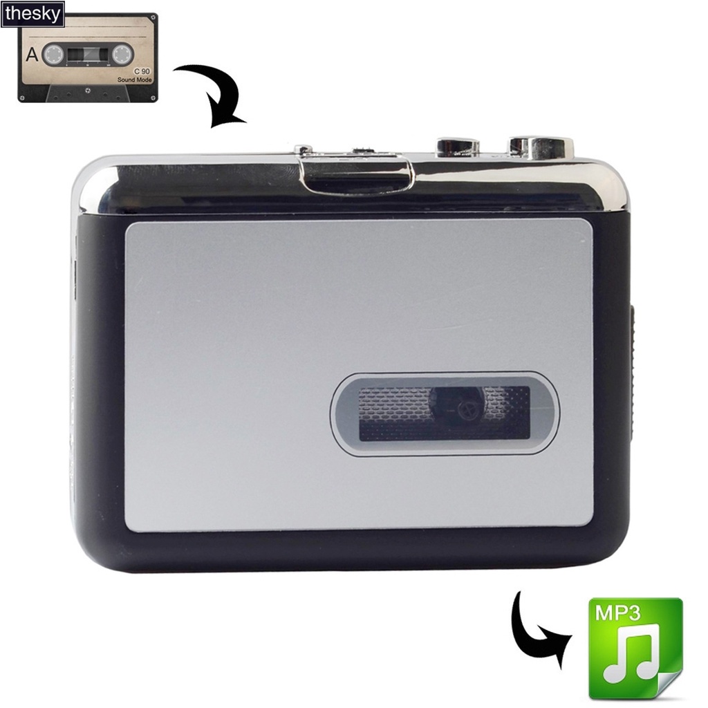 เทปคาสเซ็ต USB เป็นตัวแปลง MP3 จับภาพเครื่องเล่นเพลง