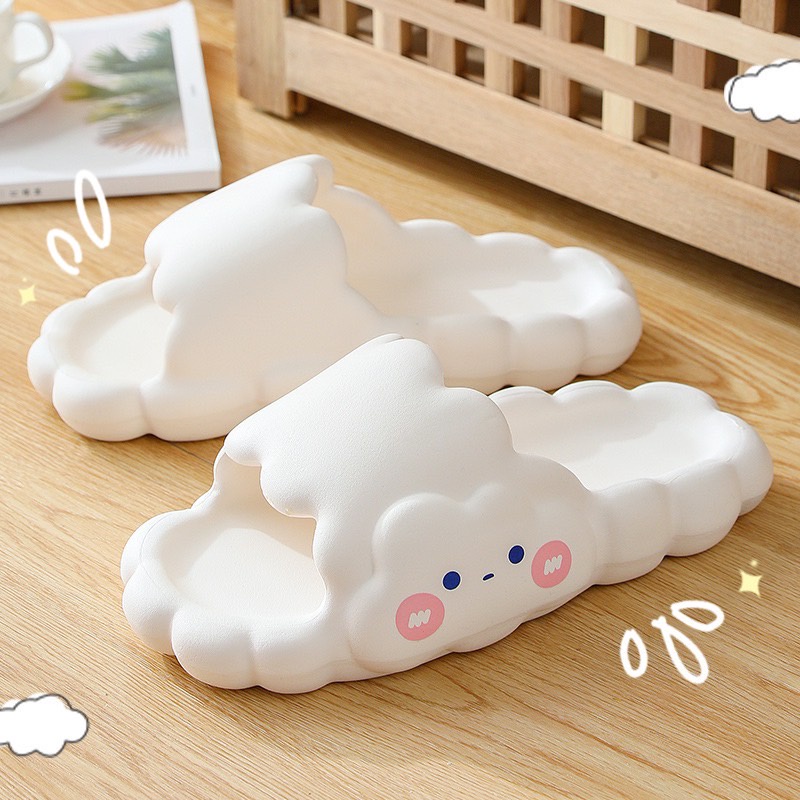 รองเท้าแตะ ทรงก้อนเมฆ  นุ่มเบาสบาย ใส่ลุยน้ำลุยฝนได้ แบบสวม แฟชั่น ☁