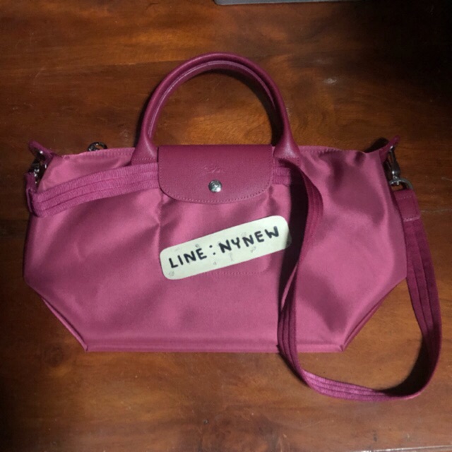 Used Longchamp neo S สีชมพูเข้ม แท้ 100%