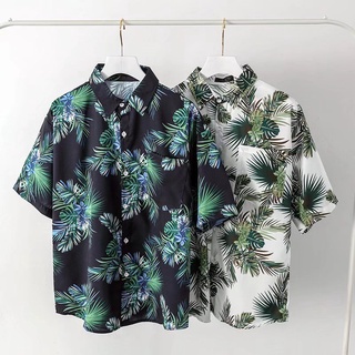 เสื้อฮาวาย สินค้ามาใหม่ hawaii สำหรับผู้ชาย ผ้านิ่มขึ้น สไตล์เกาหลีมาแรง ฮาวายสไตล์เกาหลี เสื้อเชิ้ตแนวเกาหลี พร้อมส่ง 100 แบบ รุ่น1114