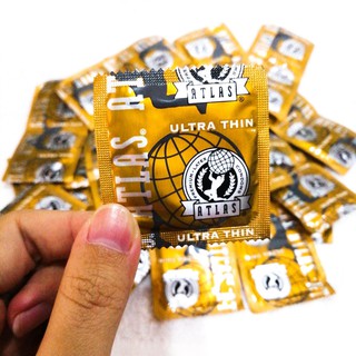 Atlas® Ultra Thin Lubricated Condoms 5, 10 or 20 Pieces ถุงยางอนามัยหล่อลื่น แบบบางพิเศษ Condom USA คอนดอม