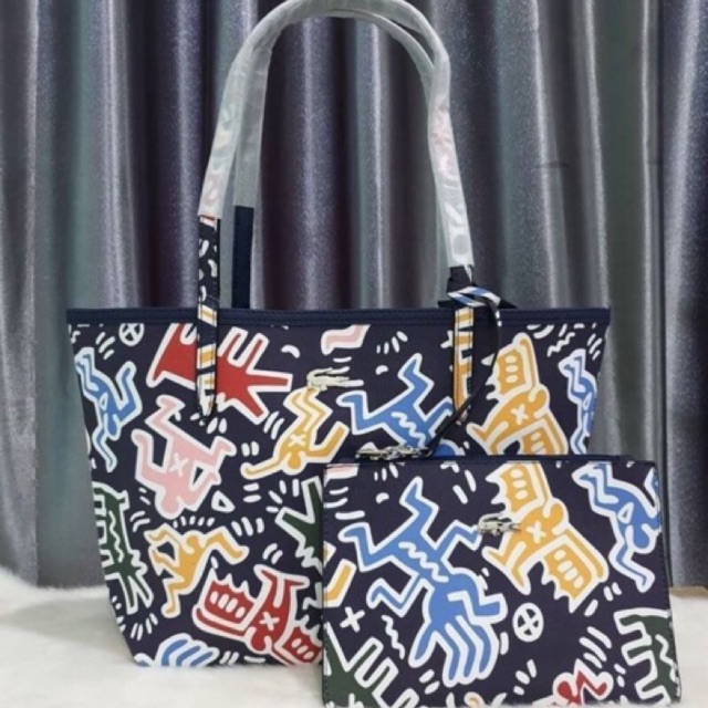 lacoste keith haring backpack