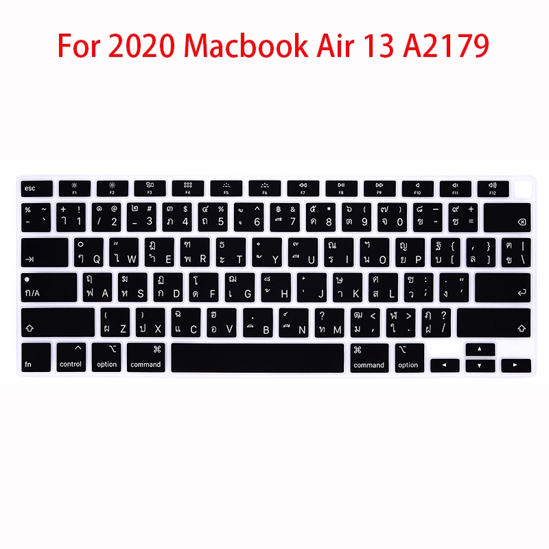 Thai Language ไทย ฝาครอบแป้นพิมพ์ For 2020 Macbook Air 13 keyboard protector A2179 ฟิล์มป้องกันคีย์บอร์ดซิลิโคน