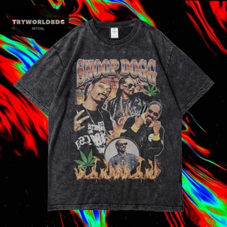 เสื้อยืดผ้าฝ้าย เสื้อยืด โอเวอร์ไซซ์ พิมพ์ลาย SNOOP DOGG GRANDES LIGAS VINTAGE RAP ขนาดใหญ่