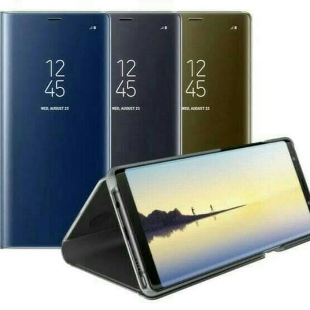 Clearview Flip Case Sanding Cover Samsung J7 J7 Plus J7 Pro