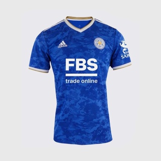 (พร้อมส่ง)*New*เสื้อแข่งทีมเหย้า LEICESTER CITY FOOTBALL CLUB สีน้ำเงิน ฤดูกาล 2021-2022