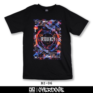 Overdose T-shirt เสื้อยืดคอกลม สีดำ รหัส BI-06(โอเวอโดส)