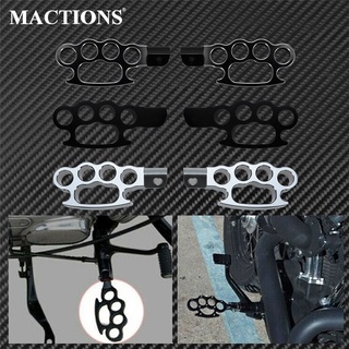 Motorcycle Flying Knuckle Footpegs Control Footrests Custom Pedal Black/Chrome Aluminum Foot Pegs For Harley Sportster S