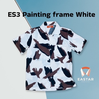 ES3เสื้อเชิ้ตฮาวาย ผ้าไหมอิตาลี ลายPainting Frame เนื้อผ้านิ่มสบาย พร้อมไปทะเลมาก