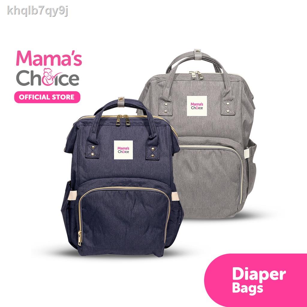 ☌✽Mama’s Choice กระเป๋าคุณแม่ กระเป๋าใส่ขวดนม เก็บอุณหภูมิ ทำความสะอาดง่าย - Multi-Function Diaper Bag