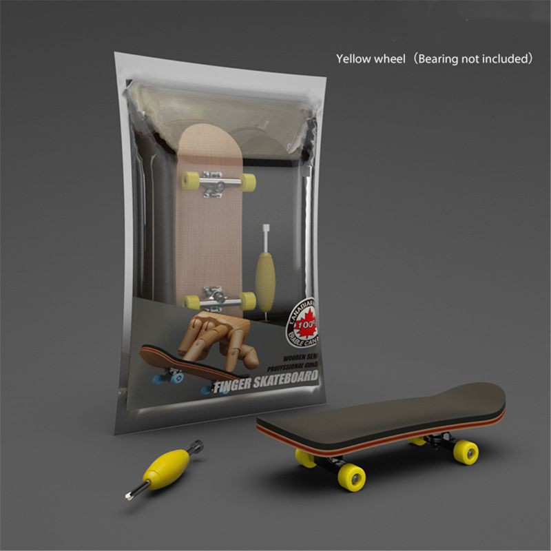 COD Finger SkateBoard สเก็ตบอร์ดนิ้วมือ ทำจากไม้เมเปิ้ลแท้ Professional Stents Finger Skate Set Fingerboard Toy