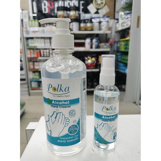 POLKA ALCOHOL HAND GEL 400g Alc 75% (v/v)พอลก้า แอลกอฮอล์ เจล แฮนด์ คลีนเนอร์ เจลอนามัยล้างมือ ไม่แต่งกลิ่น