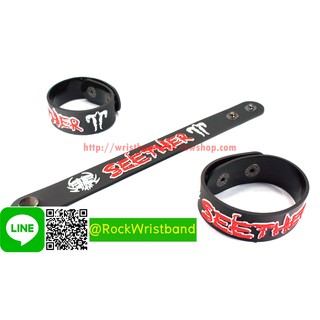 Seether ขายริสแบนด์  STR201NA Wristband สายรัดข้อมือวงร็อค