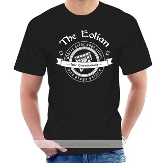 เสื้อยืด พิมพ์ลาย The Eolian Bar Name Of The Wind สีดํา สําหรับผู้ชาย Em1 @000126 Ppolhh08kafcce04