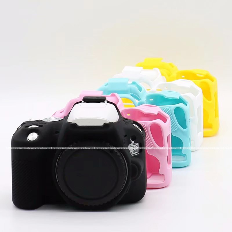 เคสซิลิโคนนุ่มสําหรับกล้อง Canon EOS 200Dii 200D Mark ii