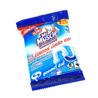 น้ำยากำจัดสิ่งอุดตัน กลิ่น เกล็ดขจัดท่อตัน KIWI MR.MUSCLE 50กรัม น้ำยาทำความสะอาด ของใช้ภายในบ้าน DRAIN UNBLOCK DRAIN KI