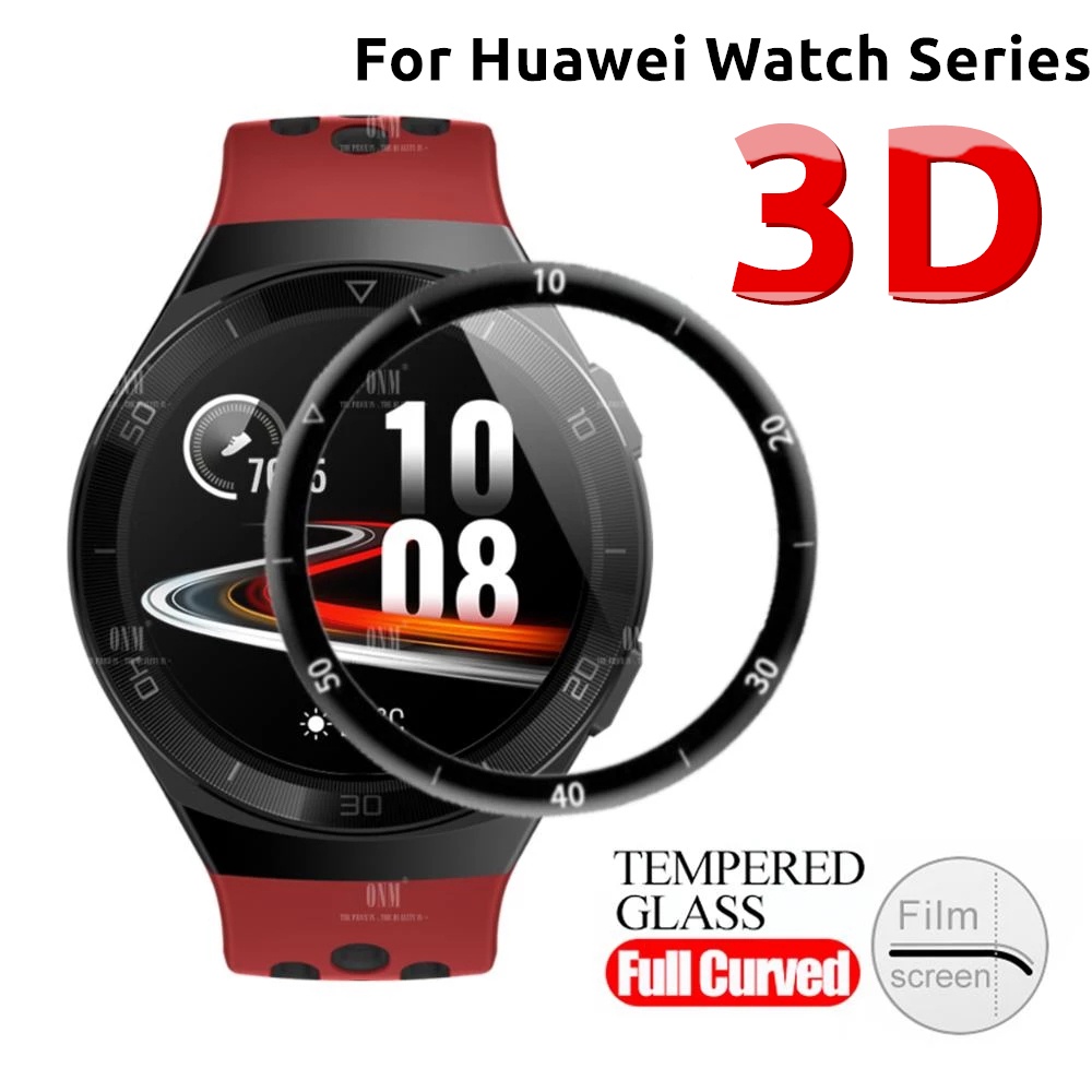 ฟิล์มกันรอยหน้าจอ ขอบนิ่ม 3D สําหรับ Huawei Watch 3/3pro GT3 GT2 42 มม. GT2 Pro 46 มม.