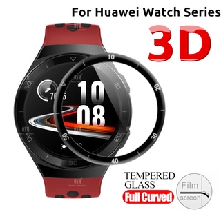 ฟิล์มกันรอยหน้าจอ ขอบนิ่ม 3D สําหรับ Huawei Watch 3/3pro GT3 GT2 42 มม. GT2 Pro 46 มม.