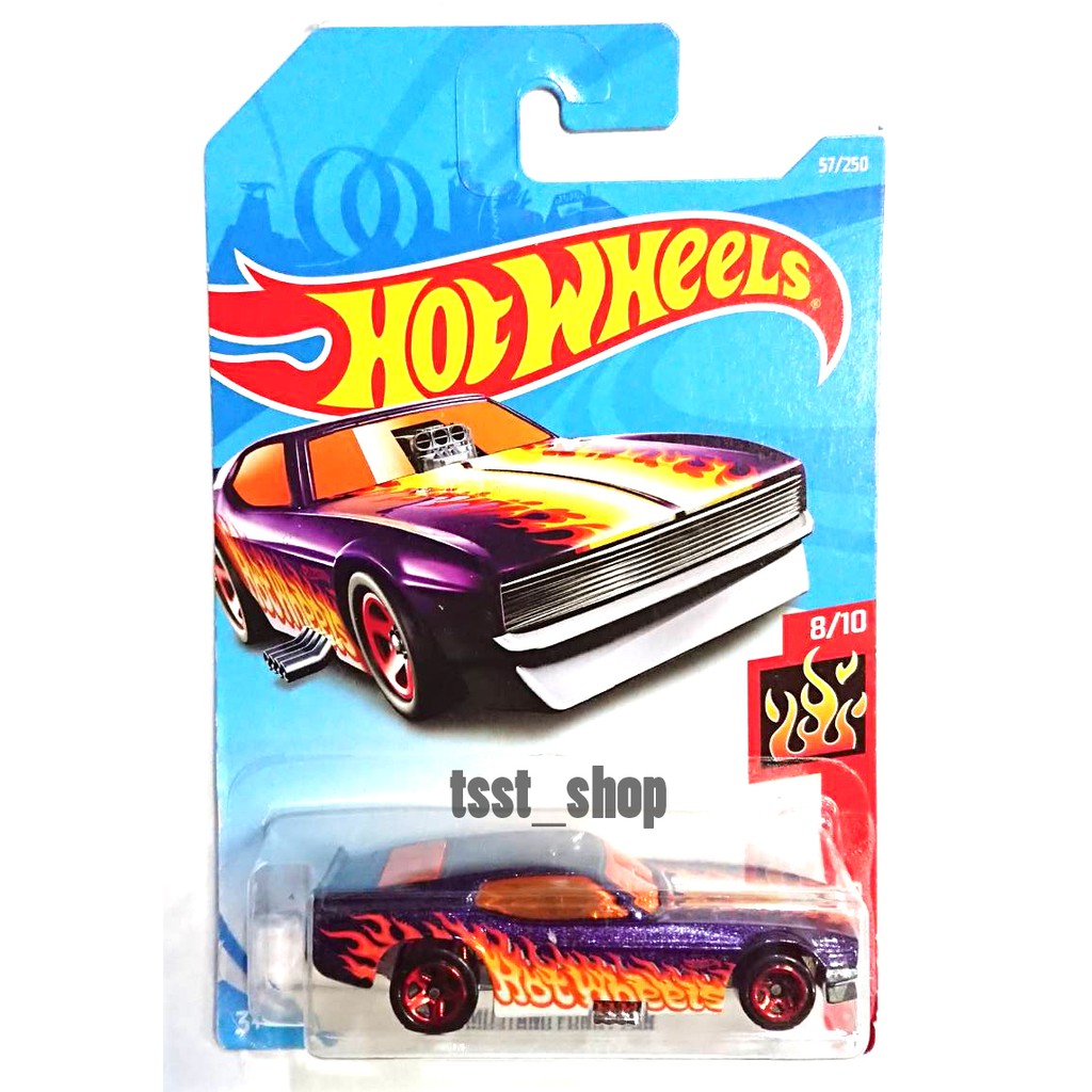Hotwheels '71 Mustang Funny Car ม่วงลายไฟ