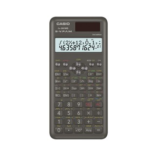 Casio Calculator เครื่องคิดเลข  คาสิโอ รุ่น  FX-991MS-2 สำหรับนักเรียน นักศึกษา สมการ 3 ตัวแปร 10+2 หลัก สีดำ