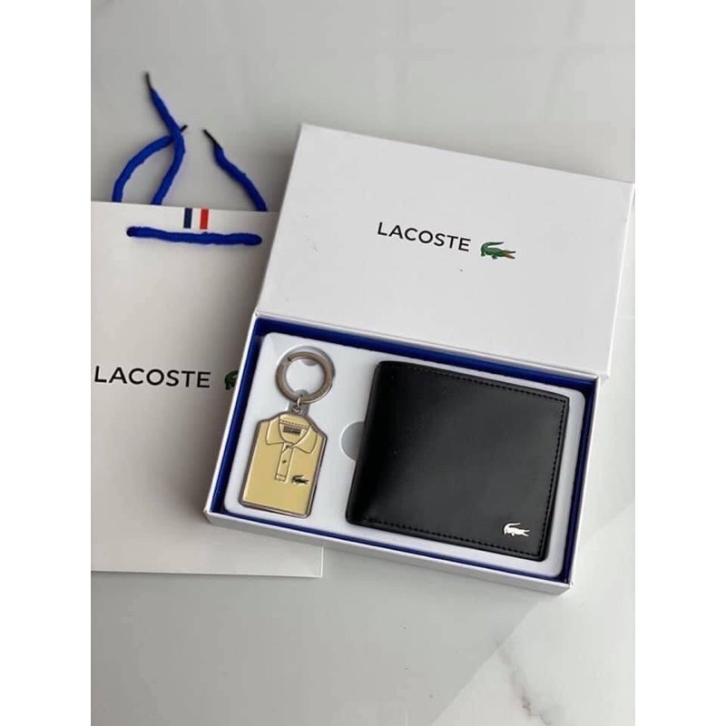 LACOSTE Short Wallet with Key Set กระเป๋าสตางค์ใบสั้น
