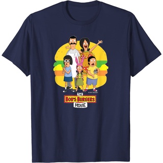 เสื้อยืดผ้าฝ้ายพรีเมี่ยม เสื้อยืด พิมพ์ลายโลโก้ภาพยนตร์ The Bobs Burgers