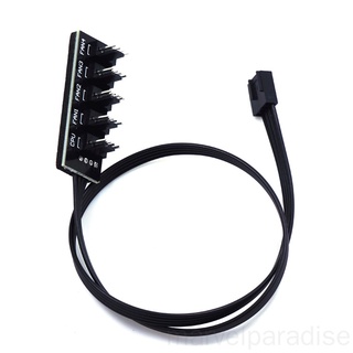 1 to 5 4-Pin TX4 PWM CPU Cooler Case Splitter 3/4pin PWM Chasis Cooling Fan Cable Hub Adapter marvelparadise